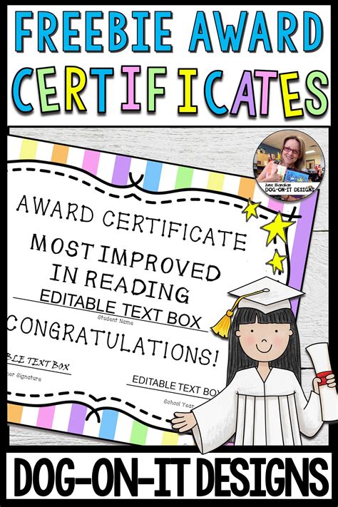 End Of The Year Certificate Printables